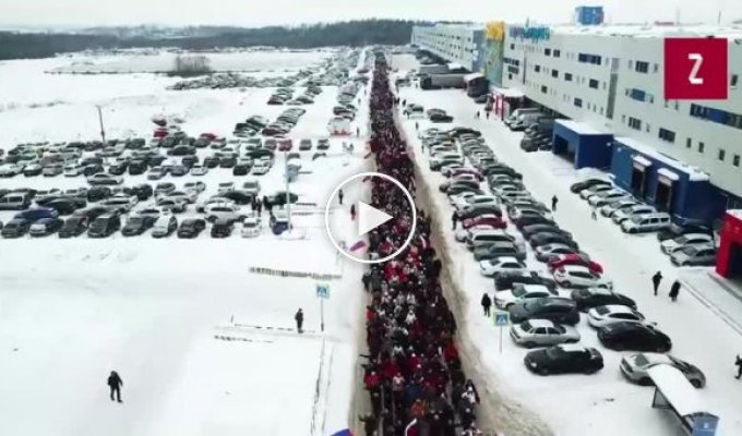 Глава компании «Сима-Ленд» Александр Симановский вывел сотрудников на странный патриотический марш