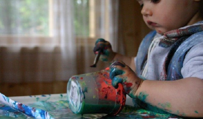  Дети и краска (14 фото)