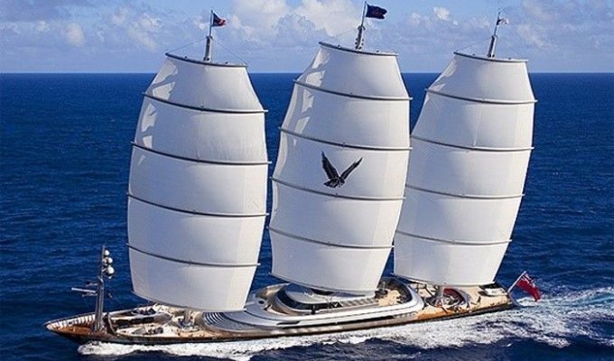 Самая большая в мире парусная яхта Мальтийский Сокол