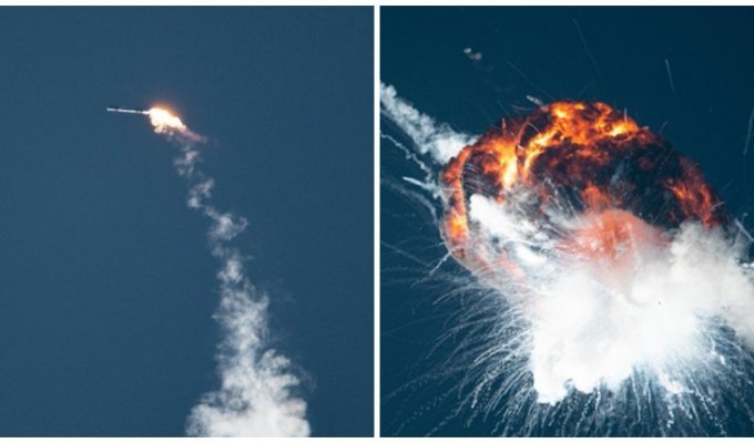 Американские военные подорвали ракету частной компании Firefly Aerospace (4 фото + 1 видео)