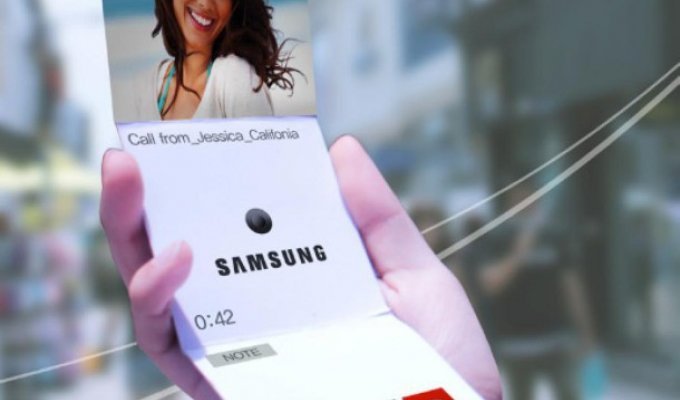 Смартфоны со складными экранами от Samsung (3 фото)