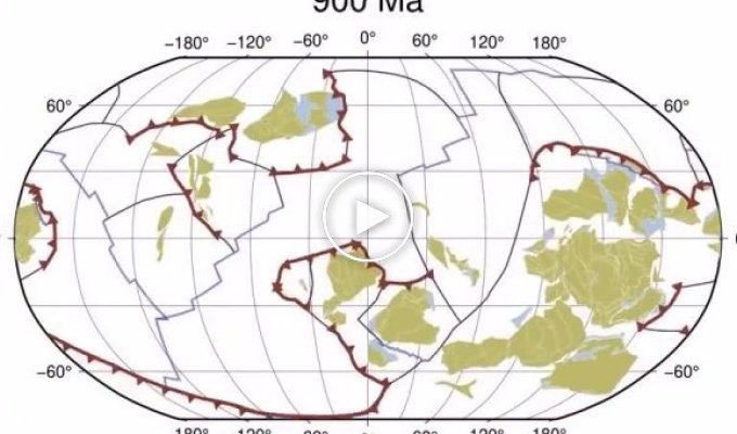 Миллиард лет жизни Земли за 40 секунд или как Антарктида переместилась с экватора на полюс