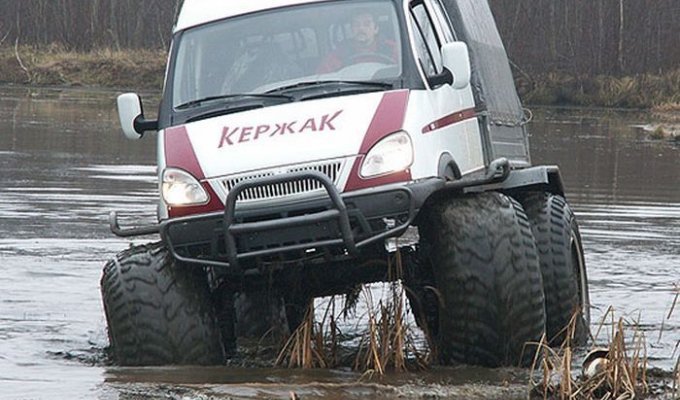Кержак - болото-вездеход на базе ГАЗели (15 фото)