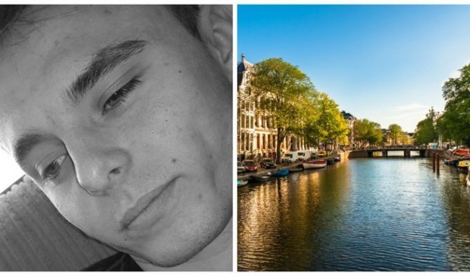 В Амстердаме турист пытался помочиться в канал и погиб (8 фото)