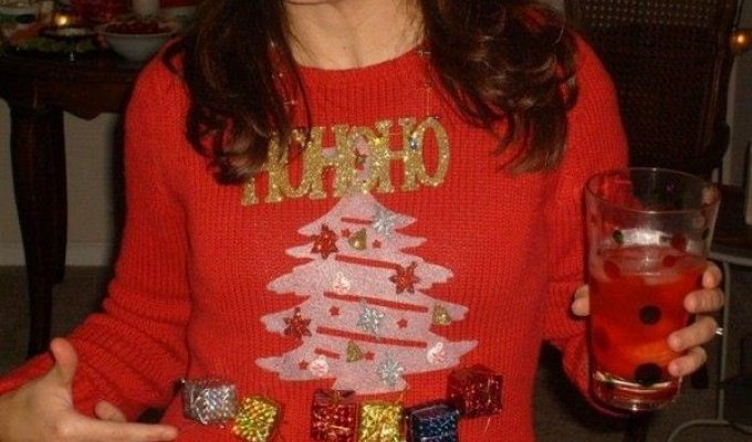 Прикольные рождественские свитера (30 фото)