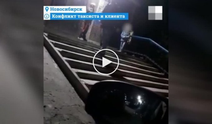 Пассажир в Новосибирске разбил машину таксиста за отказ везти детей без кресла (мат)