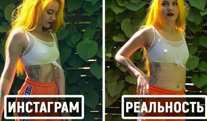Везде обман: блогер разрушает миф об идеальном теле в Instagram (29 фото)