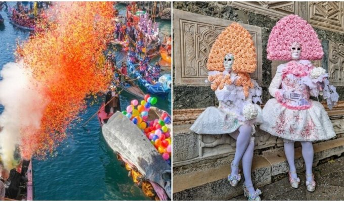 Как прошёл главный Венецианский карнавал 2024 (15 фото)