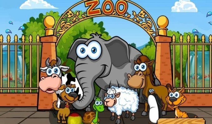Переполох в зоопарке (1 фото)