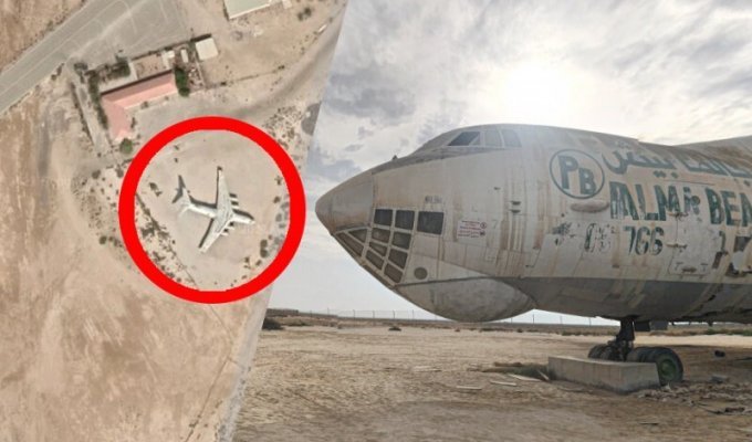 Откуда в арабской пустыне заброшенный советский Ил-76 (9 фото)