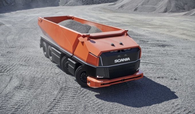 Scania AXL: концептуальный автономный грузовик, у которого даже нет кабины (19 фото + 2 видео)