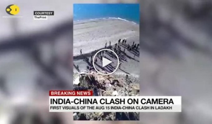 Видео массовой драки между индийскими и китайскими военнослужащими
