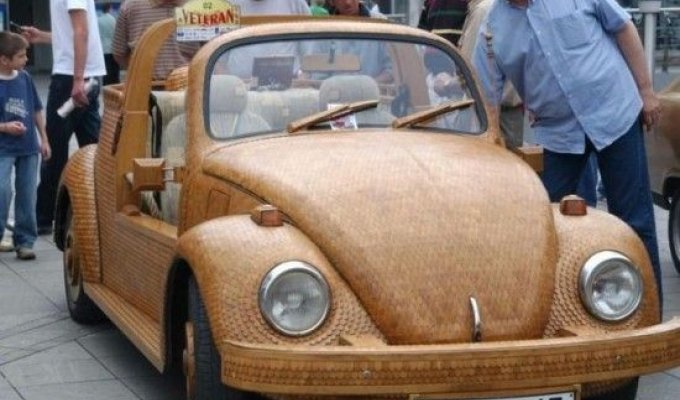 Деревянный VW Beetle (5 фотографий)