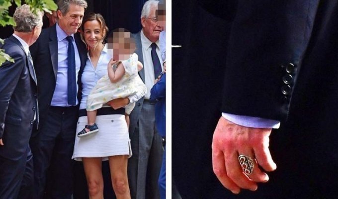 Хью Грант впервые в 57 лет женился, выбрав для себя достаточно необычное обручальное кольцо (7 фото)