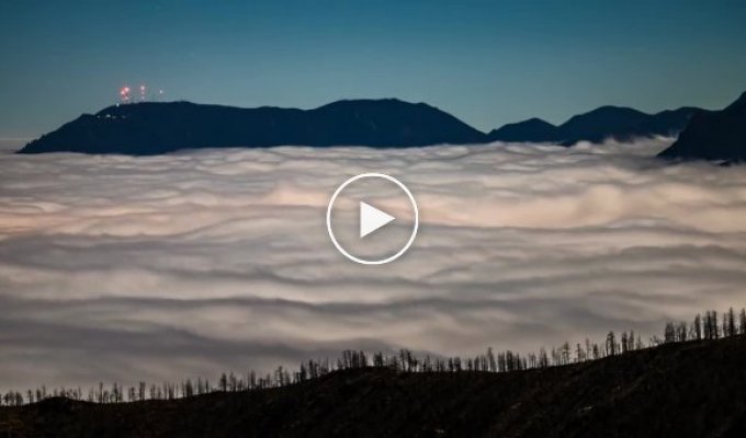 При просмотре этого видео вам сложно будет поверить, что это облака, а не океан