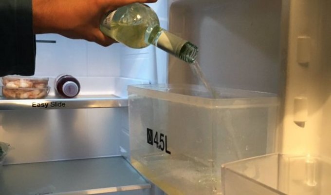 Праздничный лайфхак для владельцев холодильников с диспенсерами (2 фото)
