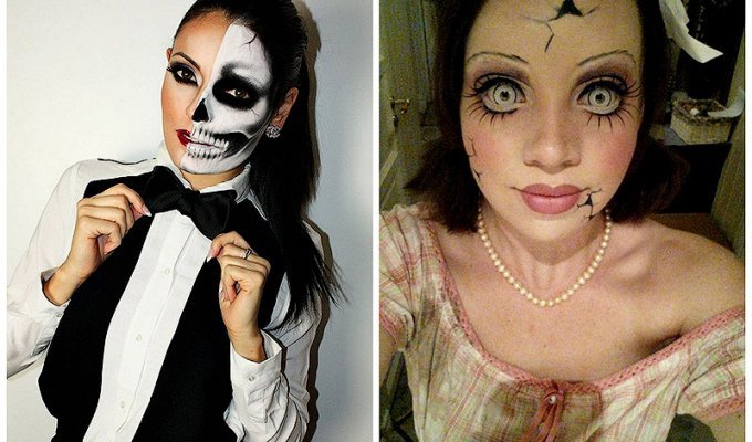 10 невероятных идей для макияжа на Хэллоуин (10 фото)