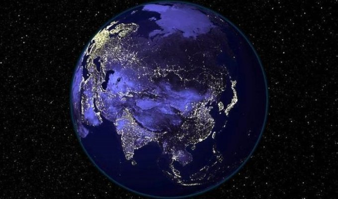 Наша планета ночью (5 фотографий)