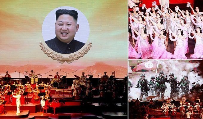 Больше музыки, меньше ракет: Северная Корея отпраздновала 70-летие (18 фото + 3 видео)