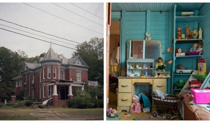 Назад в прошлое: интерьеры заброшенного дома 1960-х годов (16 фото)