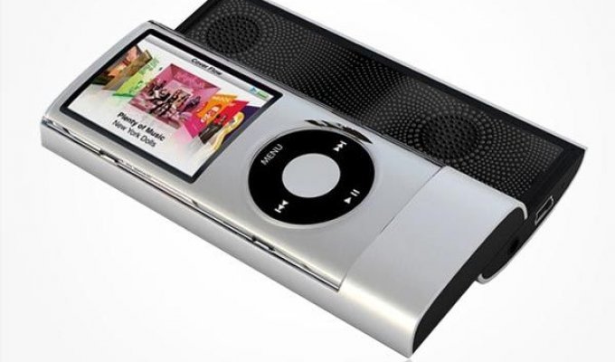 Cлайдер с динамиками для iPod Nano (3 фото)