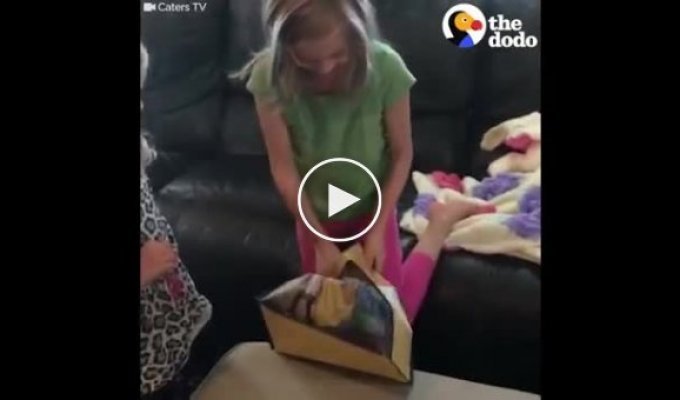 Девочка получила самый желанный подарок на Новый год