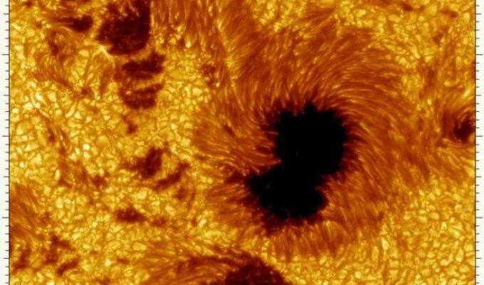 Крупные снимки Солнца (2 фото)