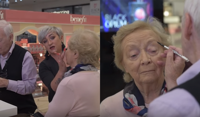 Вот какой должна быть настоящая любовь: 84-летний муж научился накладывать макияж своей жене, прежде чем она ослепнет (12 фото + 1 видео)