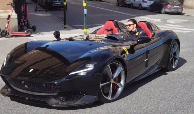 Златан Ибрагимович попался на нелегальном вождении своего редкого Ferrari Monza (6 фото + 1 видео)