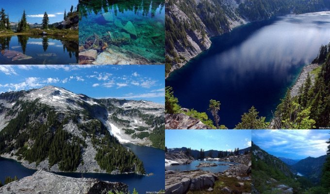 США Озера и водопады долины реки Фосс (33 фото)