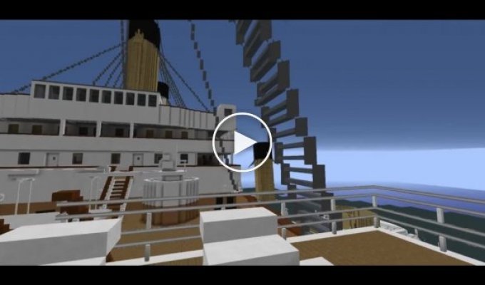 Титаник воссоздали в Minecraft