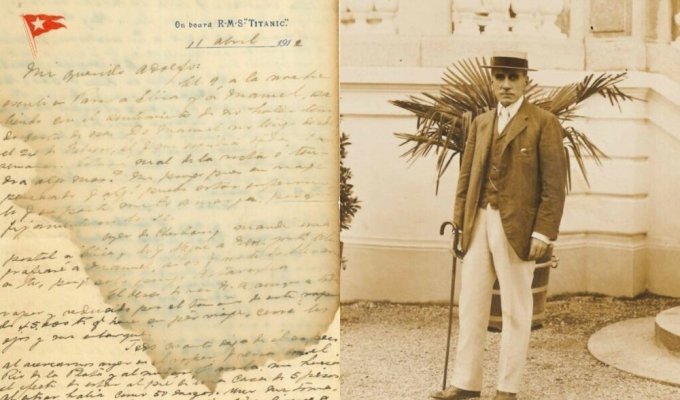 Последнее письмо, написанное пассажиром "Титаника", продали на аукционе (4 фото)