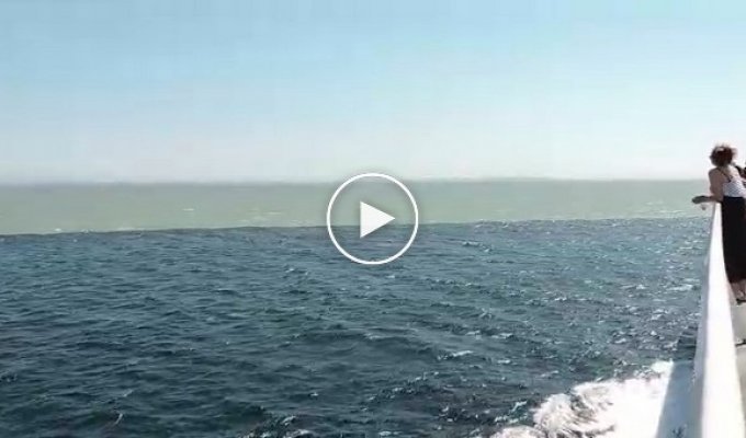 Интересное природное явление в море