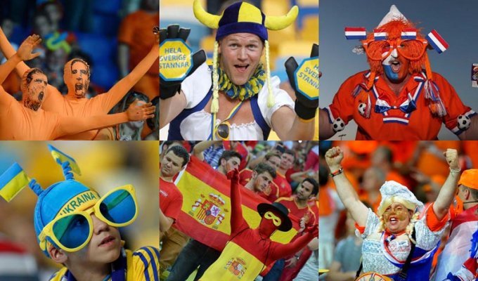 Горячие фаны Евро-2012 (50 фото)