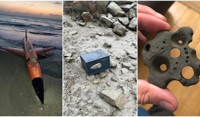 Удивительные находки, которые люди обнаружили во время прогулки по пляжу (14 фото)