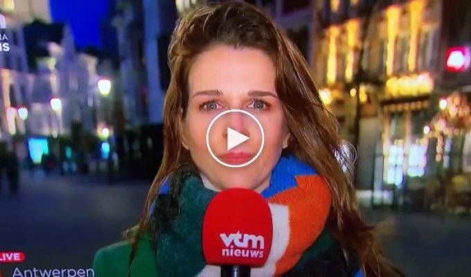 Эмигрант поцеловал журналистку во время прямого эфира
