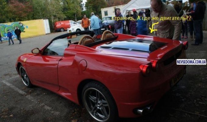 Владелец Toyota MR2 переделал ее в Ferrari F430 Spider (4 фото)