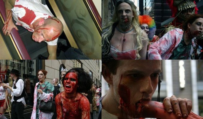 Зомби на улицах Нью-Йорка (40 фото)