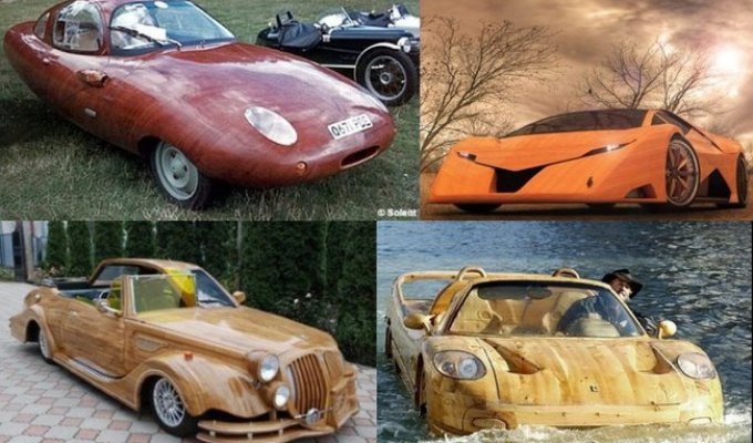 5 всемирноизвестных деревянных автомобилей. (19 фото)