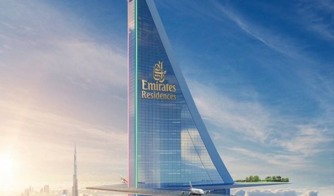 Проект 380-этажной башни Emirates Residences в Дубае (3 фото)
