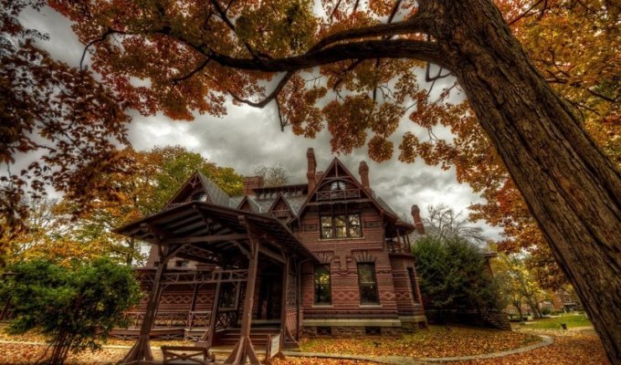 Дом Марка Твена в Хартфорде, штат Коннектикут (7 фото)