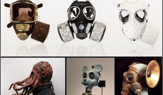 Самые необычные маски противогаза: обзор в картинках (11 фото)