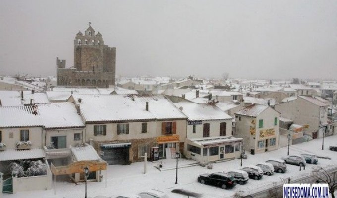 Снег на юге Франции (20 фото)