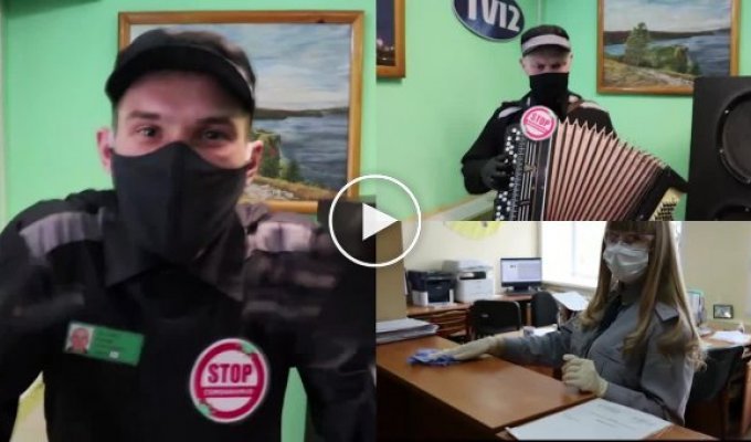 Российские заключенные сняли клип про коронавирус