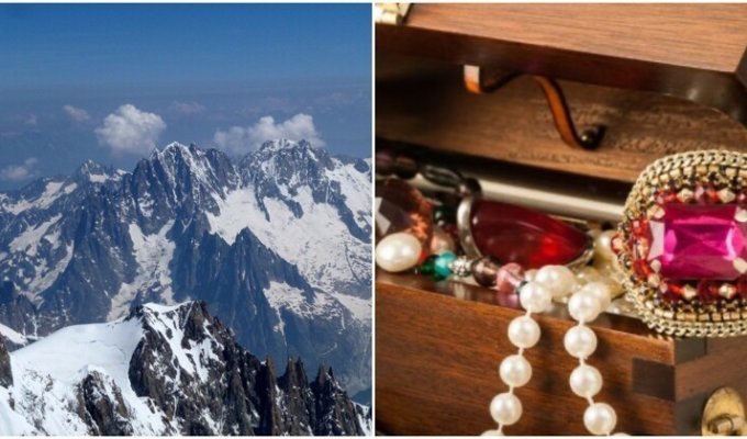 Альпинист случайно нашел ящик с драгоценными камнями (3 фото)