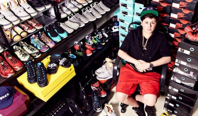 16-летний предприниматель построил бизнес на кроссовках (6 фото)