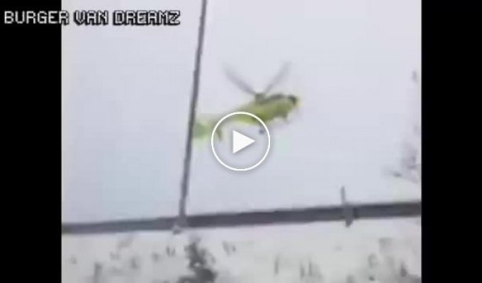 Вертолет потерпел крушение при посадке задев ЛЭП