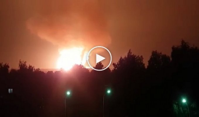 Взрыв и пожар на газопроводе в Нижегородской области