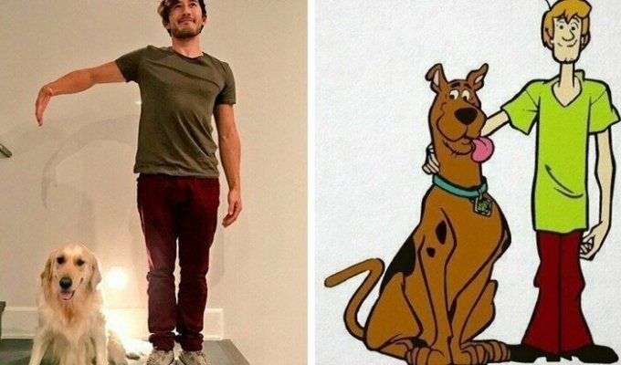 Блогер попросил подписчиков зафотошопить их с собакой, как на картинке, но те устроили смехопанораму (22 фото)