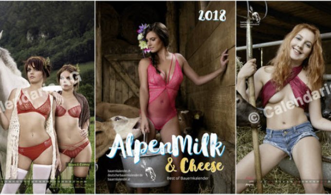 Календарь «AlpenMilk & Cheese 2018» (14 фото)